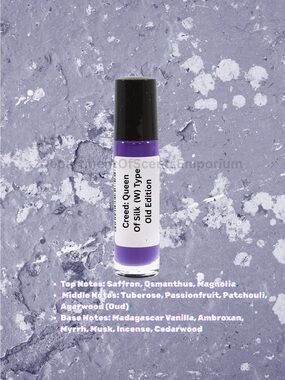 Queen Of Silk (W) Type 1/3 Oz Glass Roll-On Bottle